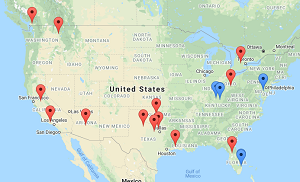 SBS Affiliate Map as of September 2020